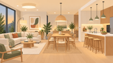 Hoe ontwerp je verlichting voor een open woonkamer?