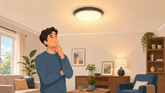 De lamp knippert licht maar blijft branden: moet u er iets aan doen?