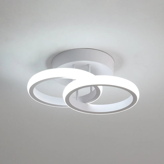 Illuminez Votre Intérieur avec le Plafonnier LED Moderne à Deux Anneaux de GoEco