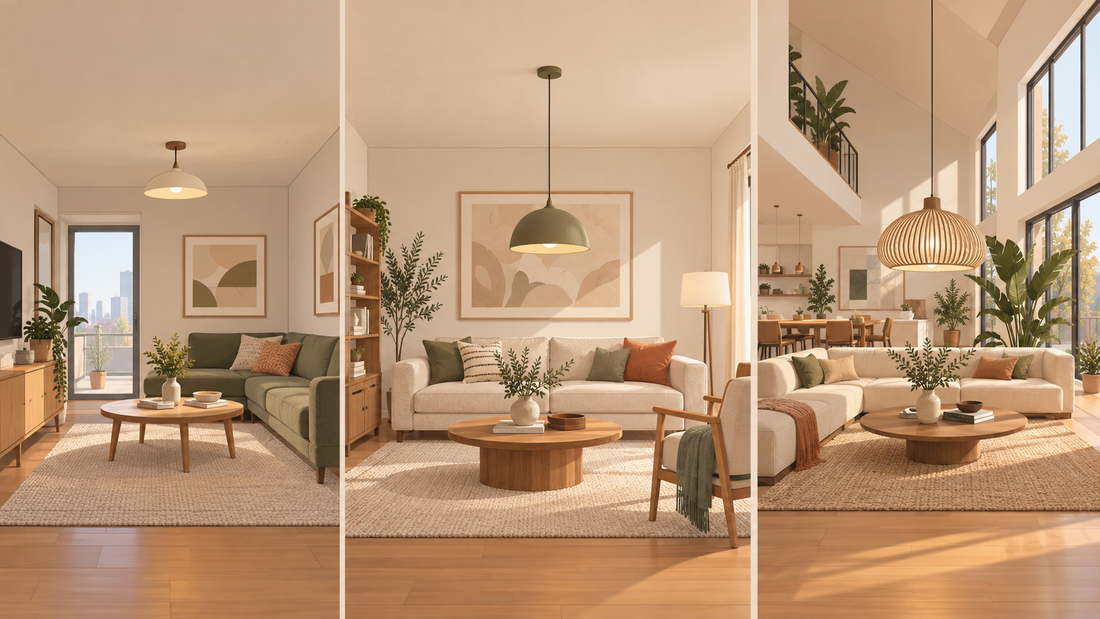 Comment déterminer la hauteur d’une suspension dans le salon selon le type de logement ?