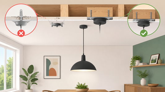 Peut-on installer une suspension sur un plafond en plaques de plâtre ?