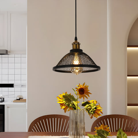 Industriële hanglamp, E27-fitting, compatibel met alle E27-lampen (lamp niet inbegrepen)