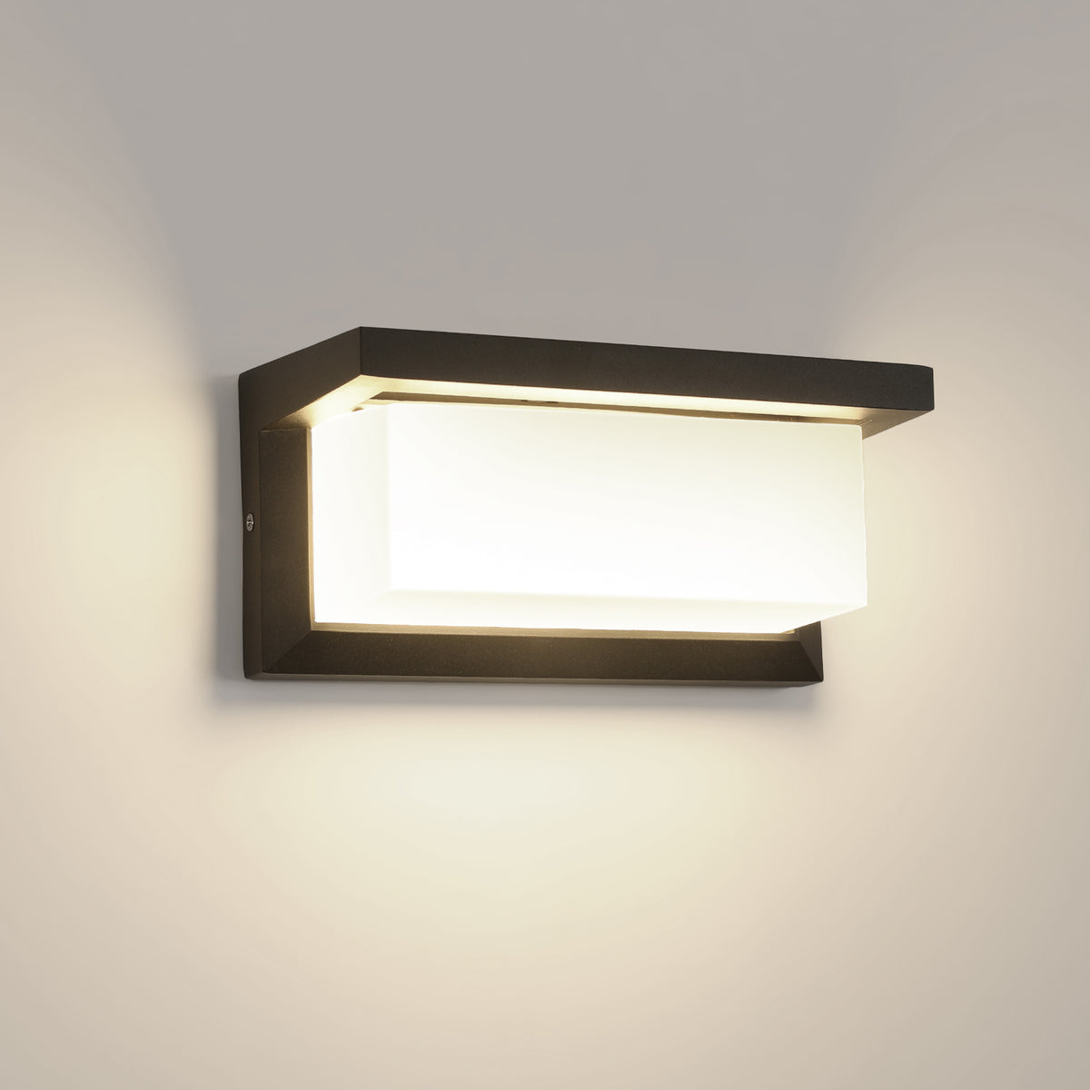 LED-wandlamp voor buiten IP65, waterdicht en weerbestendig, 18 W neutraal licht 4000 K, eenvoudige installatie, modern design