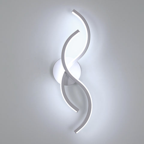 Moderne minimalistische wandlamp in wit aluminium 41x14x6,5cm - Wit licht 6500K, 220V