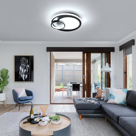 Moderne LED-plafondlamp van 36 W, 80% energiebesparing, trillingsvrij, strak ontwerp met doorschijnende acryl lampenkap, ideaal voor woonkamer en badkamer