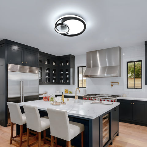 Moderne LED-plafondlamp van 36 W, 80% energiebesparing, trillingsvrij, strak ontwerp met doorschijnende acryl lampenkap, ideaal voor woonkamer en badkamer