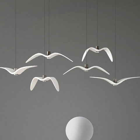 Kroonluchter, Hanglamp 3000K warm licht zeemeeuwontwerp moderne eenvoudige decoratieve kroonluchter Type B Diameter 32 cm