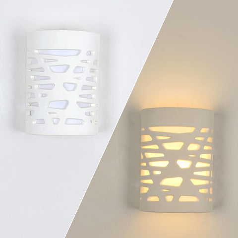 4W LED-wandlamp wit licht modern binnen schans gips wandlamp voor badkamer woonkamer slaapkamer trap gang warm wit licht 3000K