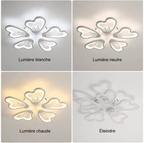 Schéma des effets d'éclairage au plafond