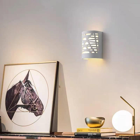 4W LED-wandlamp wit licht modern binnen schans gips wandlamp voor badkamer woonkamer slaapkamer trap gang warm wit licht 3000K