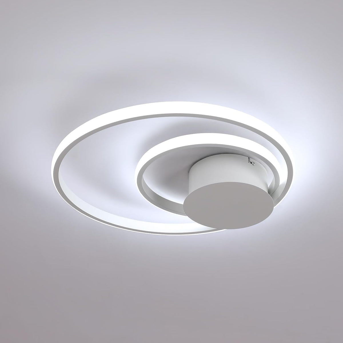 Plafonnier LED, Lampe de Plafond Moderne 32W 3600LM, Luminaire Plafonnier Rond en Aluminium 6500K pour Chambre à Coucher Salle de Bain Salon Balcon Couloir