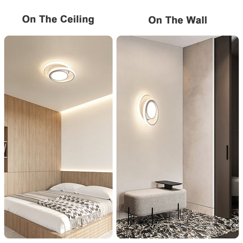 LED-plafondlamp, ronde plafondlamp 32W, moderne plafondlamp voor hal slaapkamer keuken woonkamer, koel wit 4000K