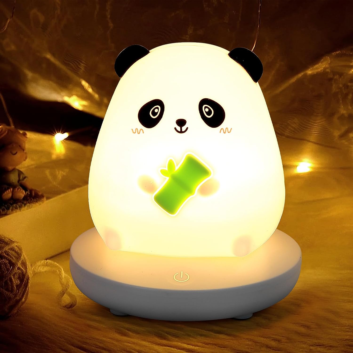 Veilleuse Enfant, USB Rechargeable Veilleuse Bébé Lampe LED en Forme de Panda