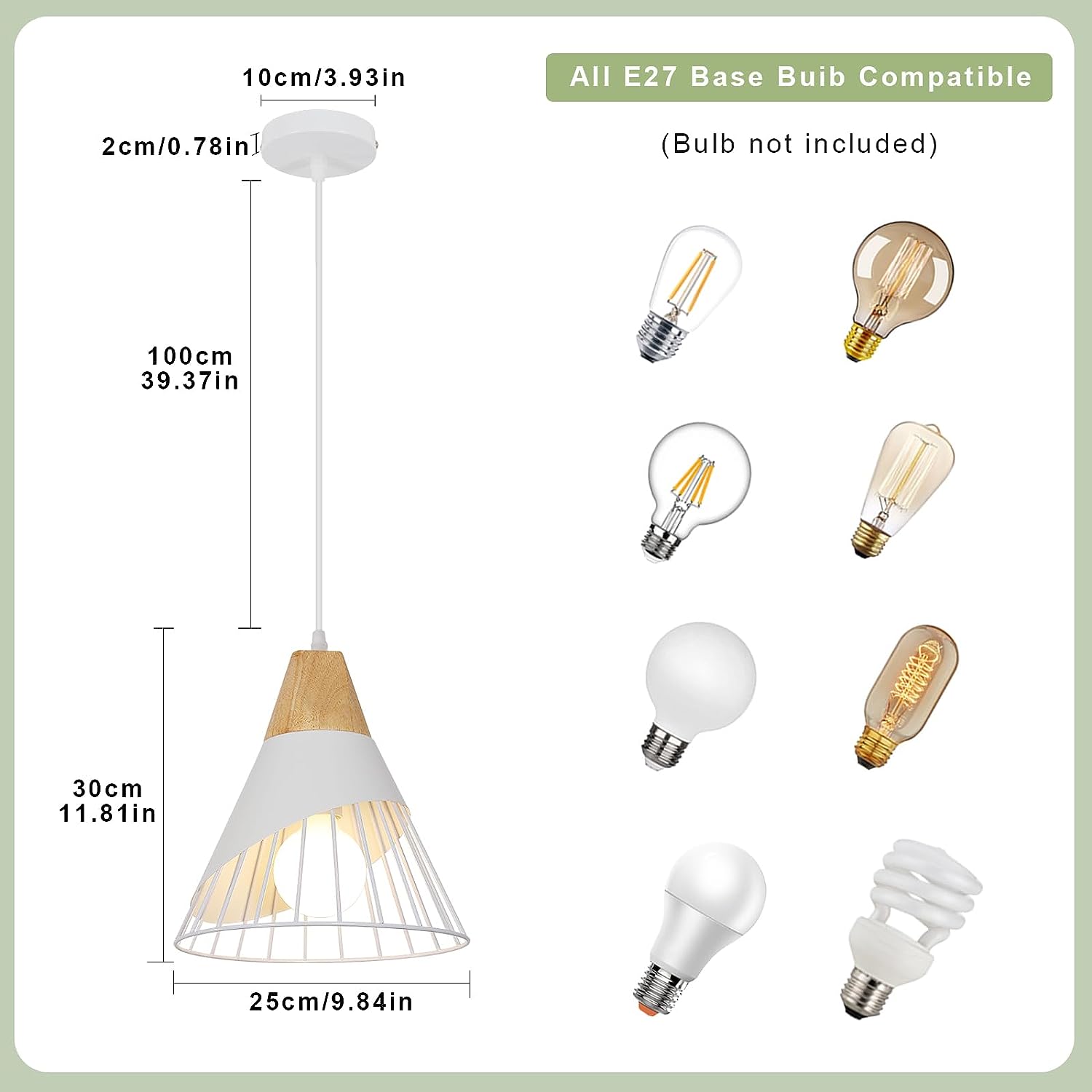 Tableau des tailles de chandeliers