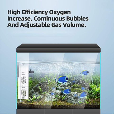 Aquariumbinnenfilter 80-250L, 15W stroomsnelheid van 1000L/H, interne filterpompfilter met filtersponzen