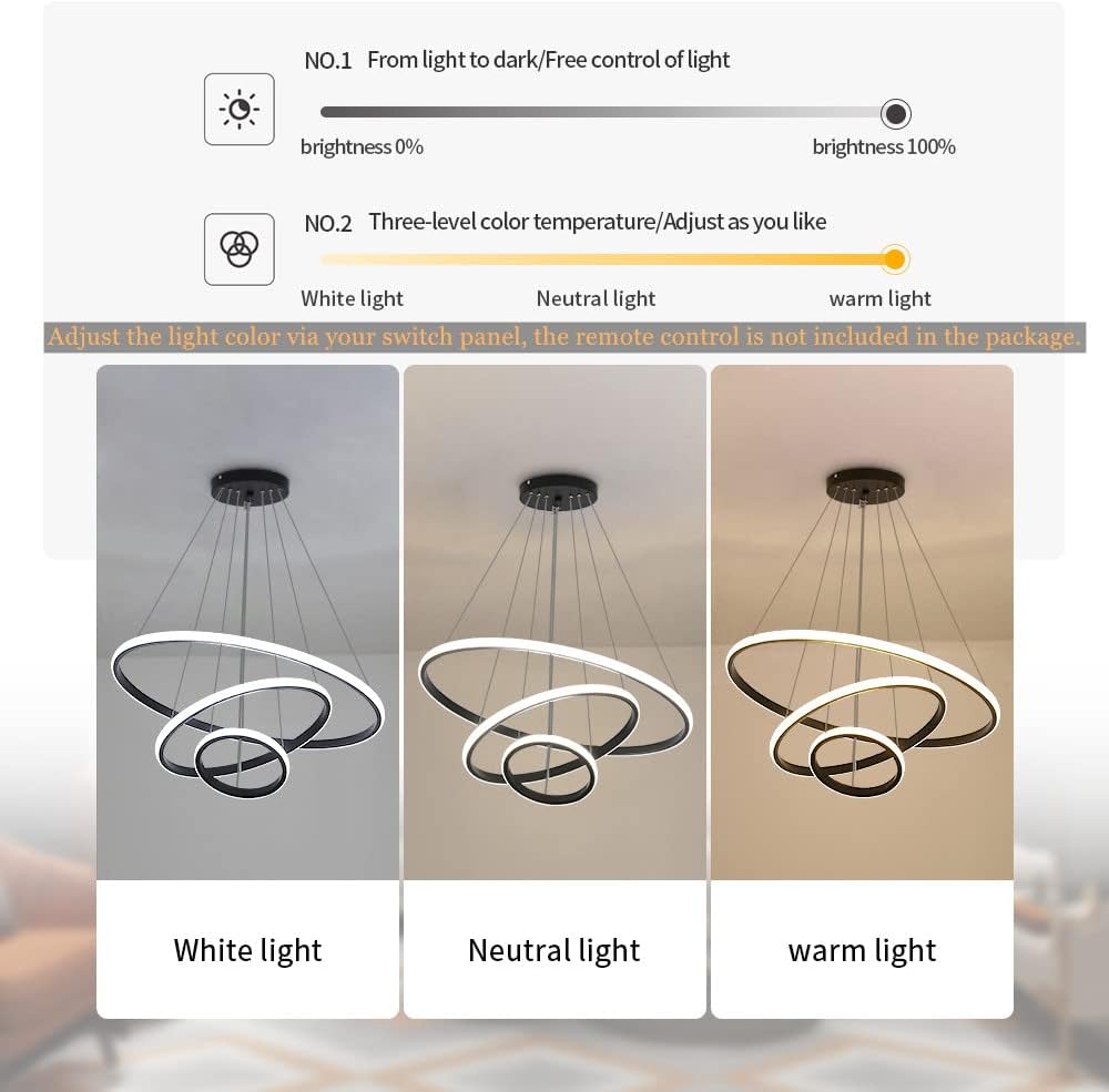 Diagramme de l'effet lumineux du lustre