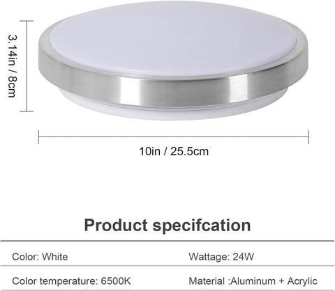 Tableau des dimensions des plafonniers
