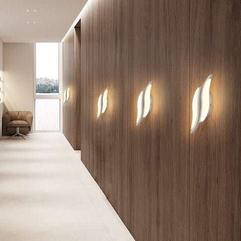 LED-binnenwandlamp, moderne wandlamp 20W 2300LM, acrylverlichting wandlamp voor woonkamer slaapkamer trap 3000K warm wit licht witte kleur