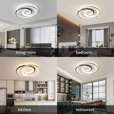 Dimbare led-plafondlamp met afstandsbediening Moderne dimbare plafondlamp 3000K-6000K voor woonkamer slaapkamer eetkamer kantoor 36W rond
