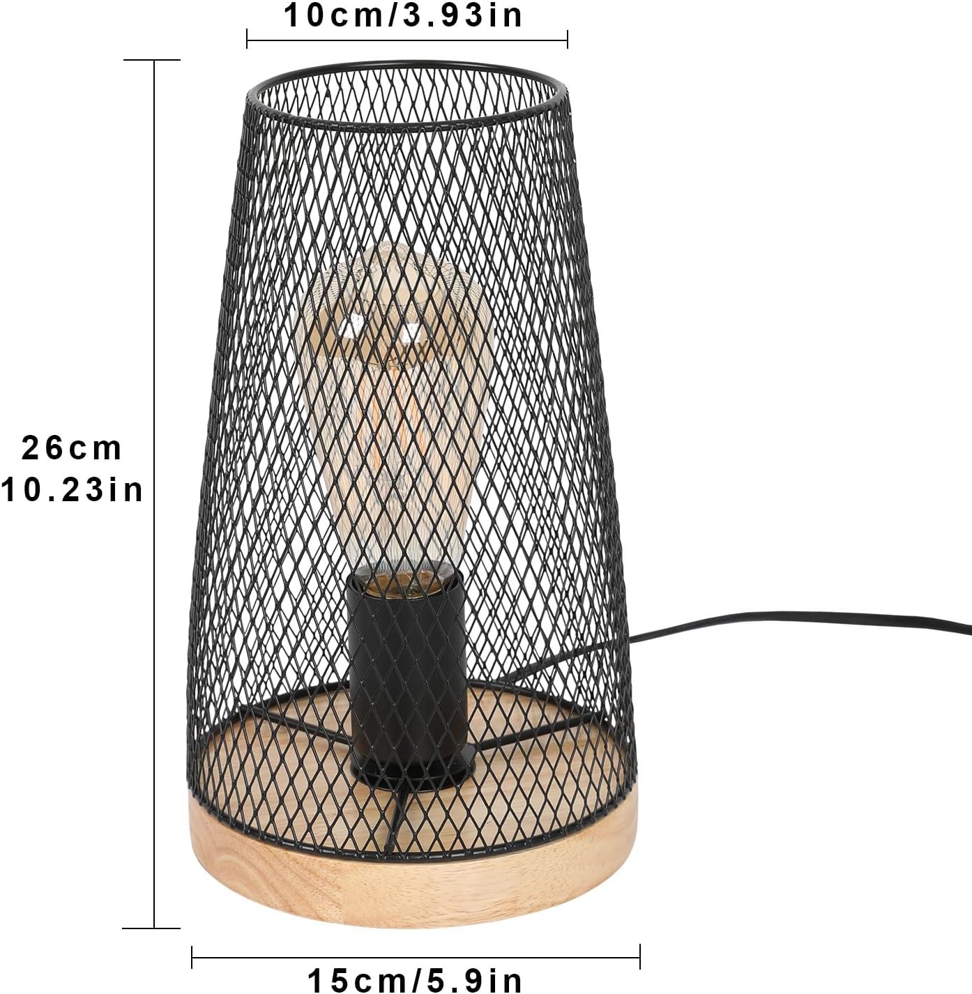 Dessin des dimensions du luminaire