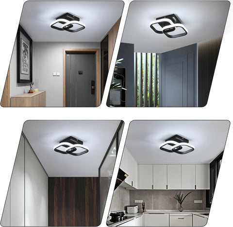 Moderne LED-plafondlamp, 22W 2550LM acryl plafondlamp, plafondlamp voor eetkamer, keuken, studio, 6500K koel wit licht