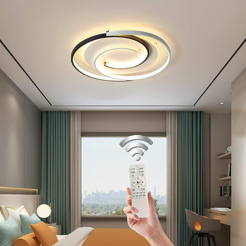 Dimbare led-plafondlamp met afstandsbediening Moderne dimbare plafondlamp 3000K-6000K voor woonkamer slaapkamer eetkamer kantoor 36W rond