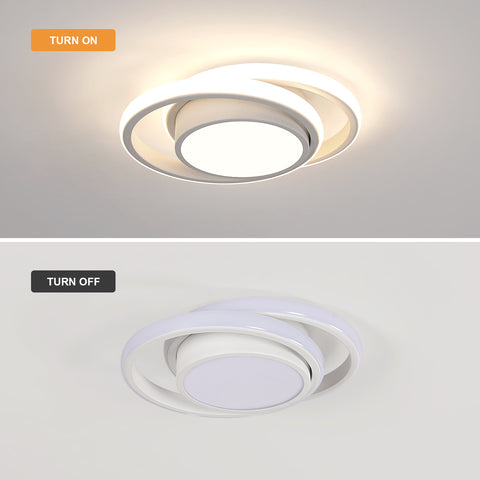 LED-plafondlamp, ronde plafondlamp 32W, moderne plafondlamp voor hal slaapkamer keuken woonkamer, koel wit 4000K