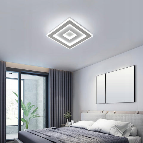 Ultradunne LED-plafondlamp, wit, 42W 6500K koel wit licht, acryl, 30*5 CM