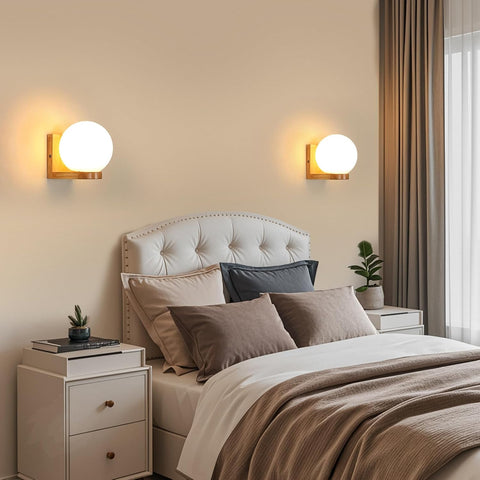 Wandlamp Hout & Glas – E27 Modern