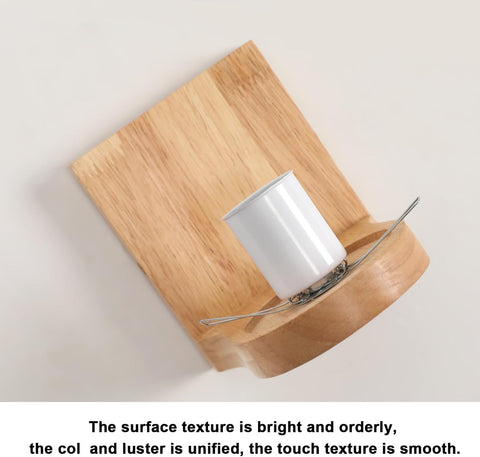 Wandlamp Hout & Glas – E27 Modern