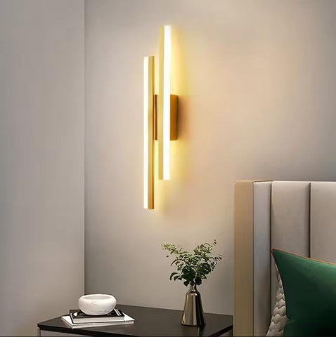 Moderne Gouden LED Wandlamp 16W 3 Lichtkleuren 1800LM