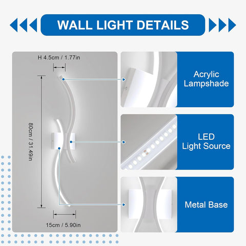 LED Wandlamp 80 cm