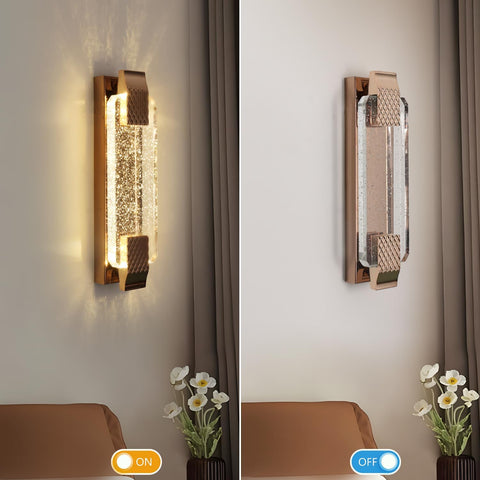 LED Wandlamp Crystal Gold 12W