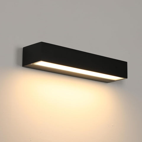 Moderne LED Buitenwandlamp 16W Zwart IP65 3000K
