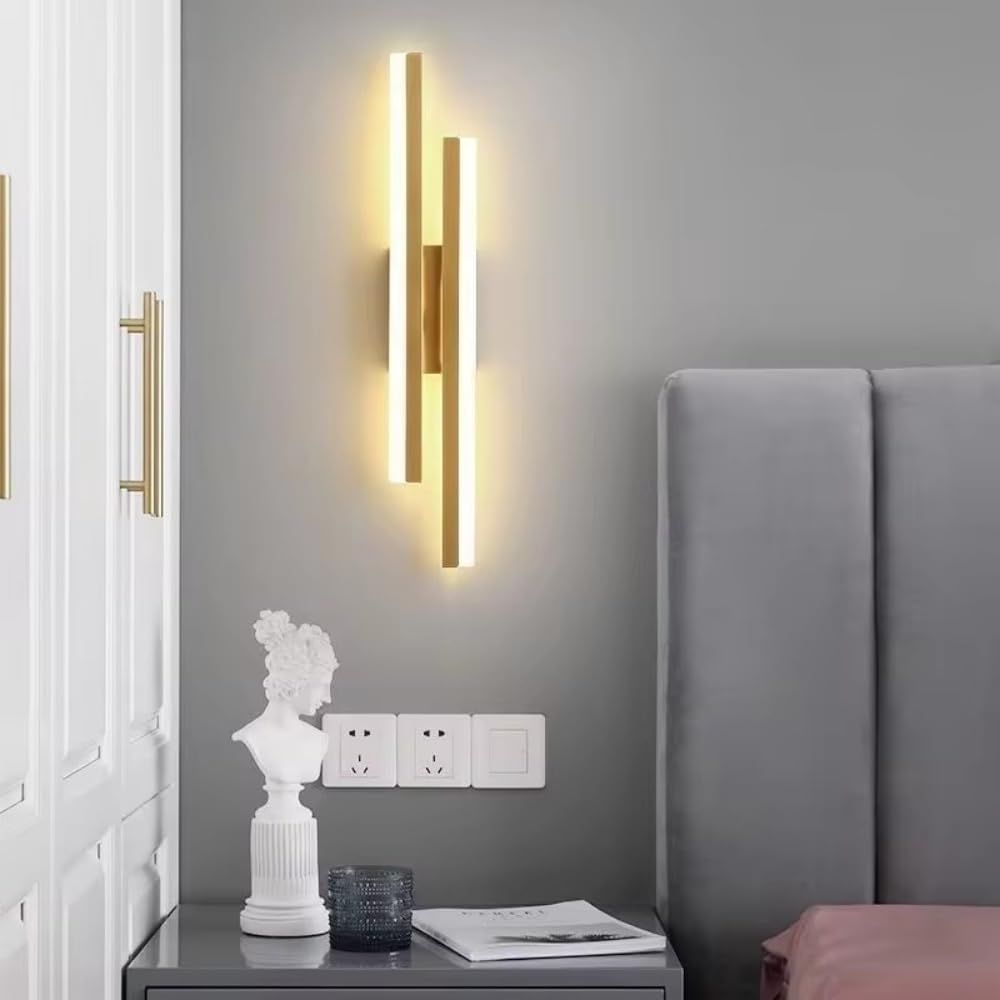 Moderne LED Wandlamp Goud – Lineair Design