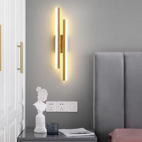 Moderne LED Wandlamp Goud – Lineair Design