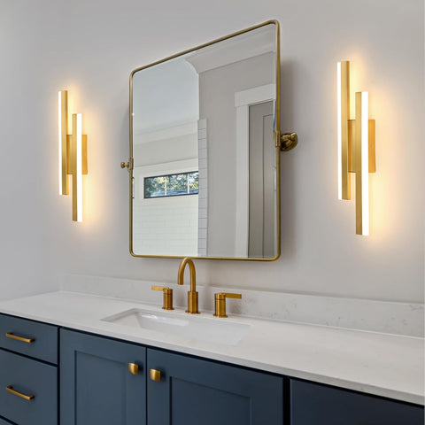 Moderne LED Wandlamp Goud – Lineair Design