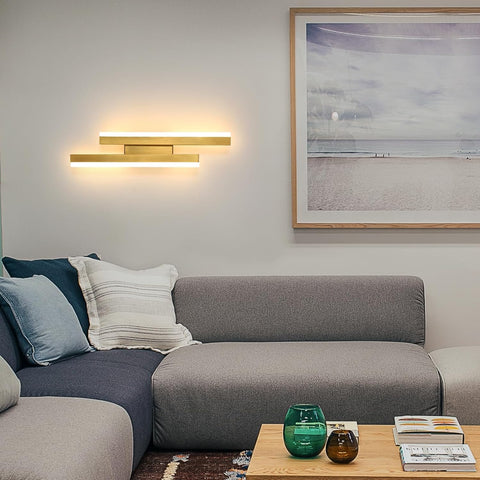 Moderne LED Wandlamp Goud – Lineair Design