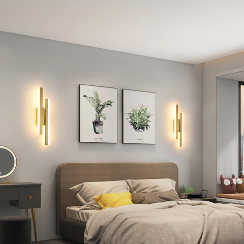 Moderne LED Wandlamp Goud – Lineair Design