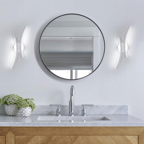 Moderne gebogen LED-wandlamp 20W | 6500K koelwit