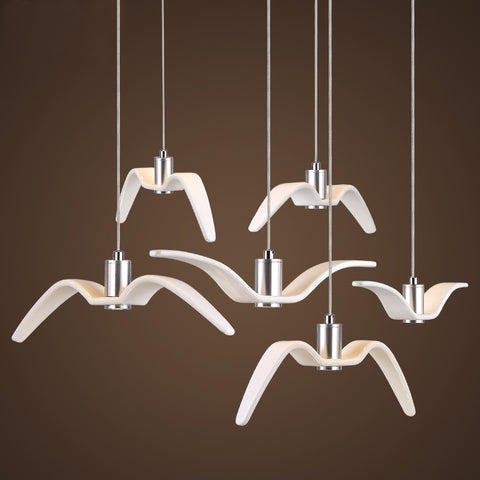 Kroonluchter, Hanglamp 3000K warm licht zeemeeuwontwerp moderne eenvoudige decoratieve kroonluchter Type B Diameter 32 cm