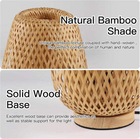 Bamboe Tafellamp E27