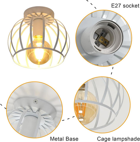 Vintage Industriële Plafondlamp
