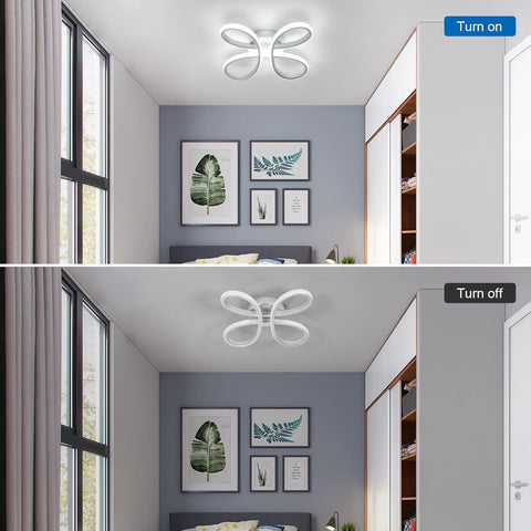 LED Plafondlamp 30W Bloemvorm Zilver
