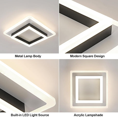 Vierkante LED Plafondlamp 4500K