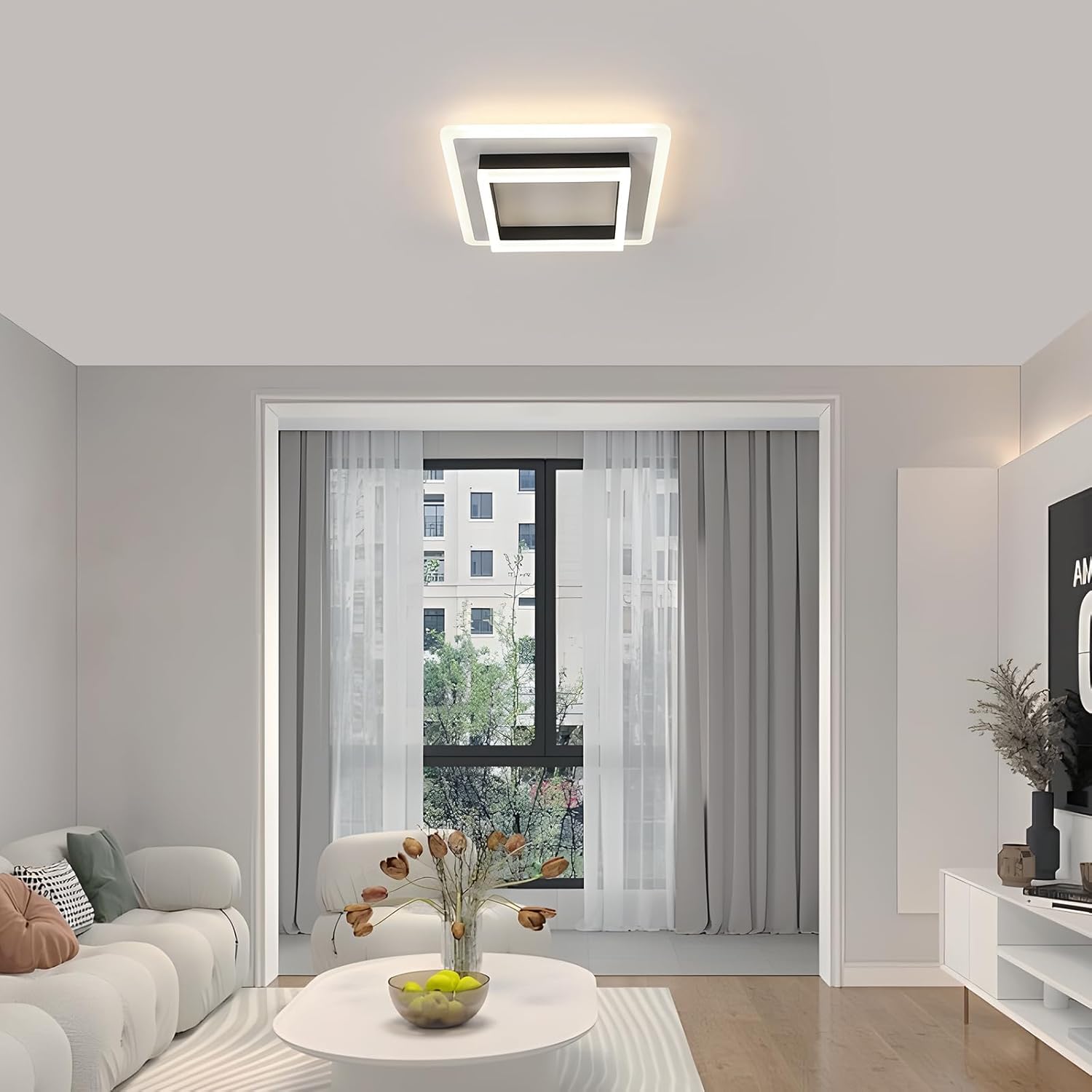 Vierkante LED Plafondlamp 4500K