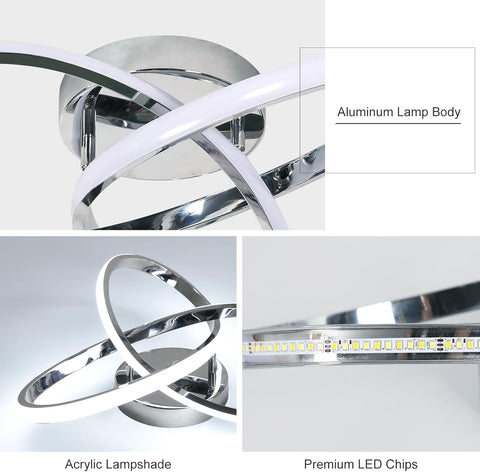 Creatieve LED Plafondlamp in Bloemvorm