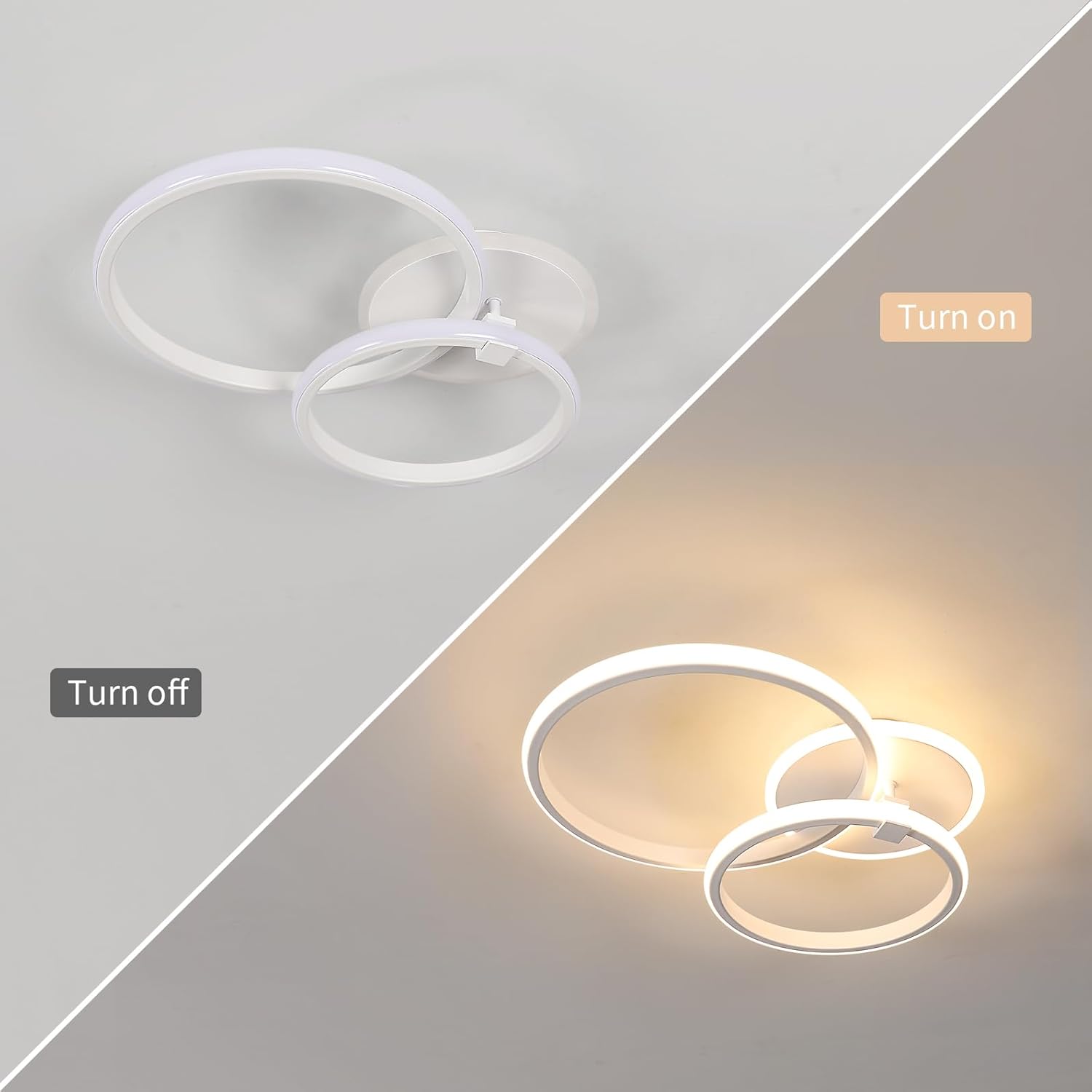 Moderne LED Plafondlamp 42W Rond Warm Wit