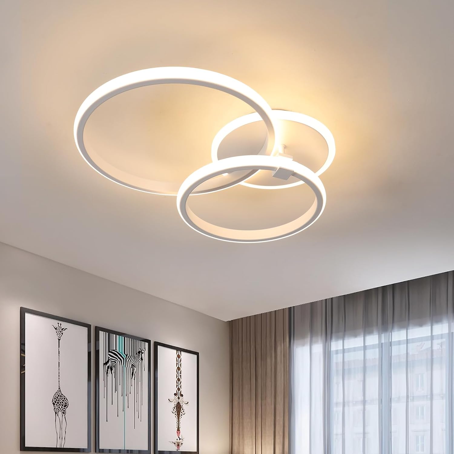 Moderne LED Plafondlamp 42W Rond Warm Wit