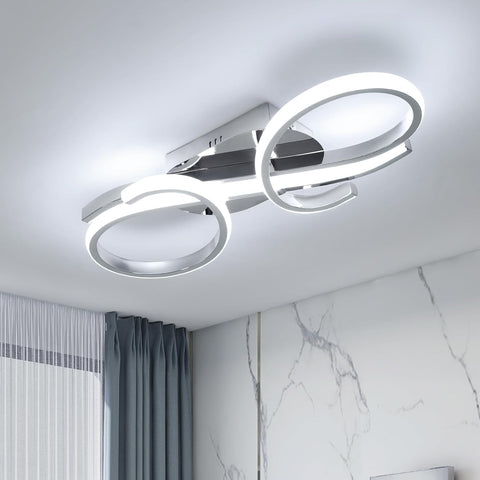 Moderne LED Plafondlamp Dubbele Ring